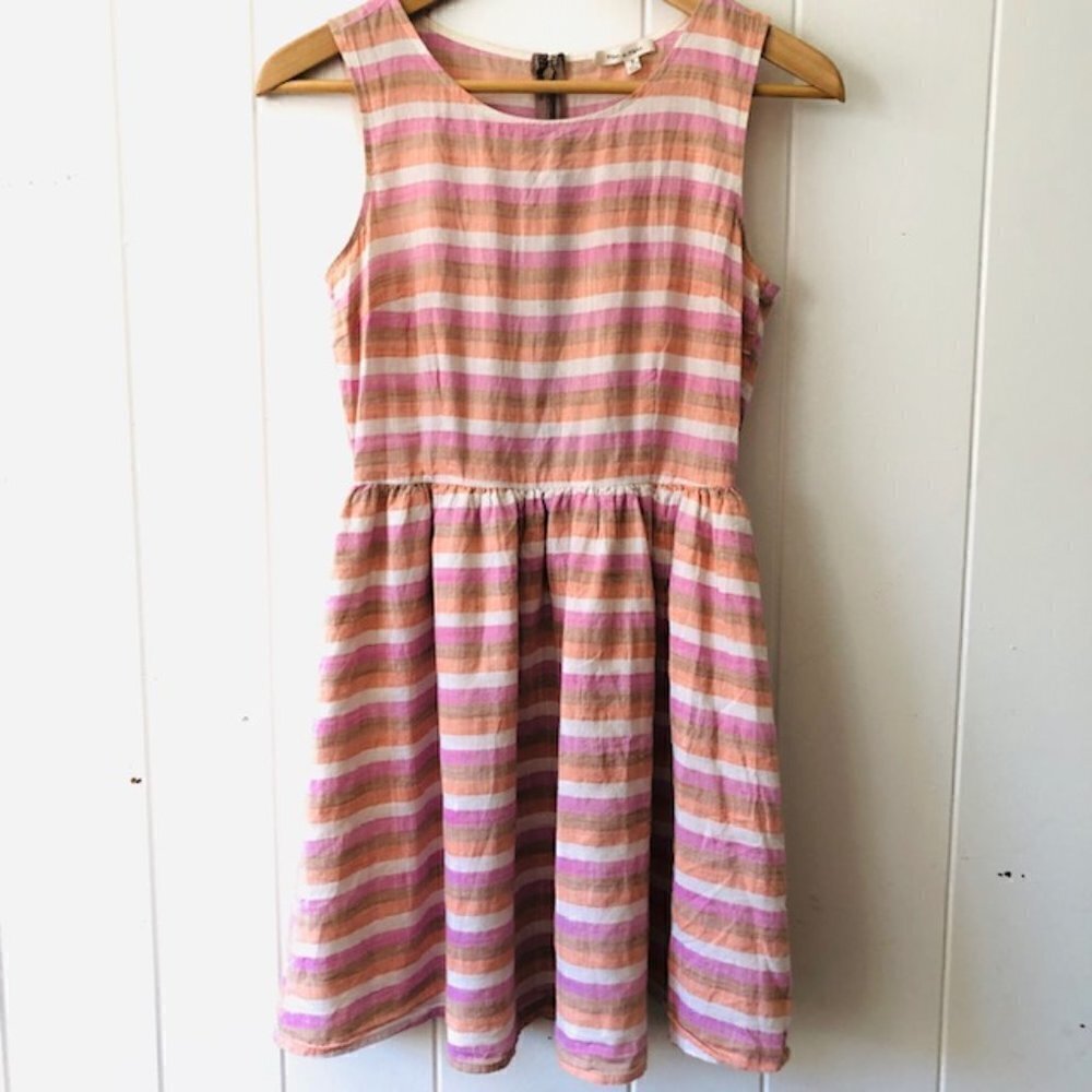Tea n Rose Womens Striped Dress Small
